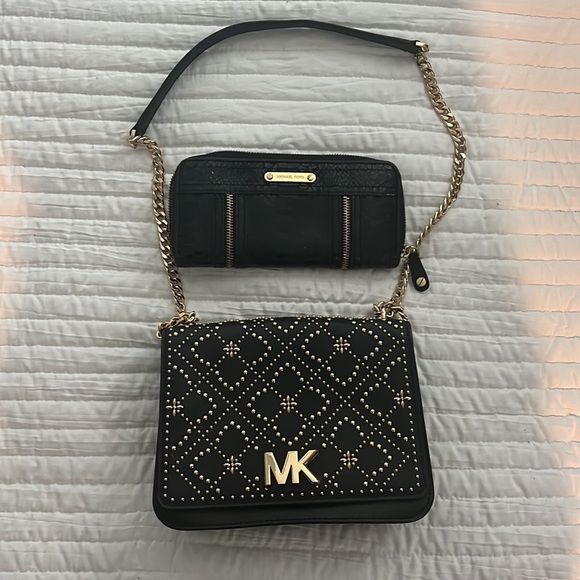 Michael Kors Black Purse for sale. Comes with wallet. Slightly used. - Picture 2 of 5